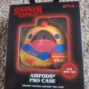 Stranger Things Squawk Chicken Yellow AirPods Pro Case - Netflix